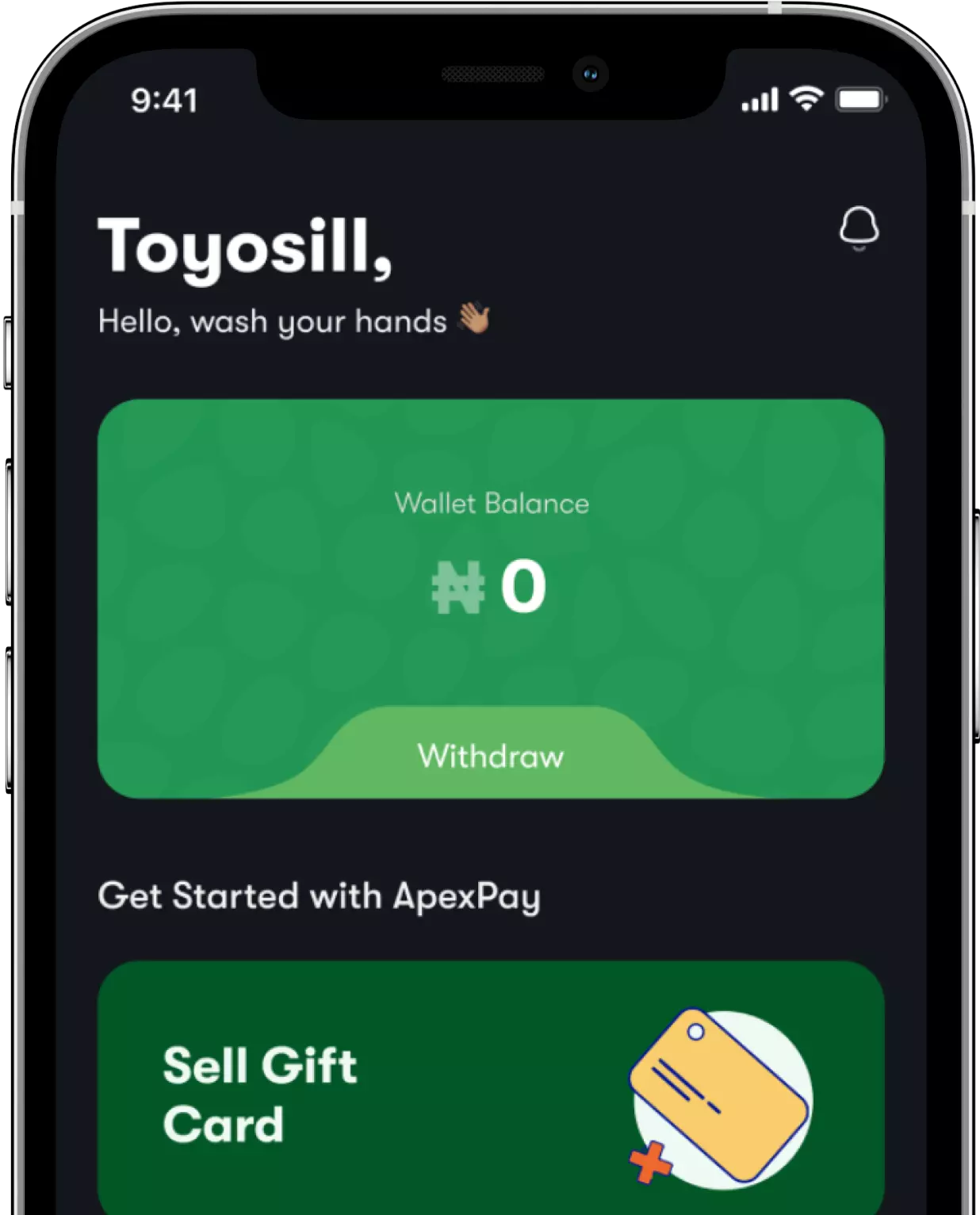 apexpay phone mockup