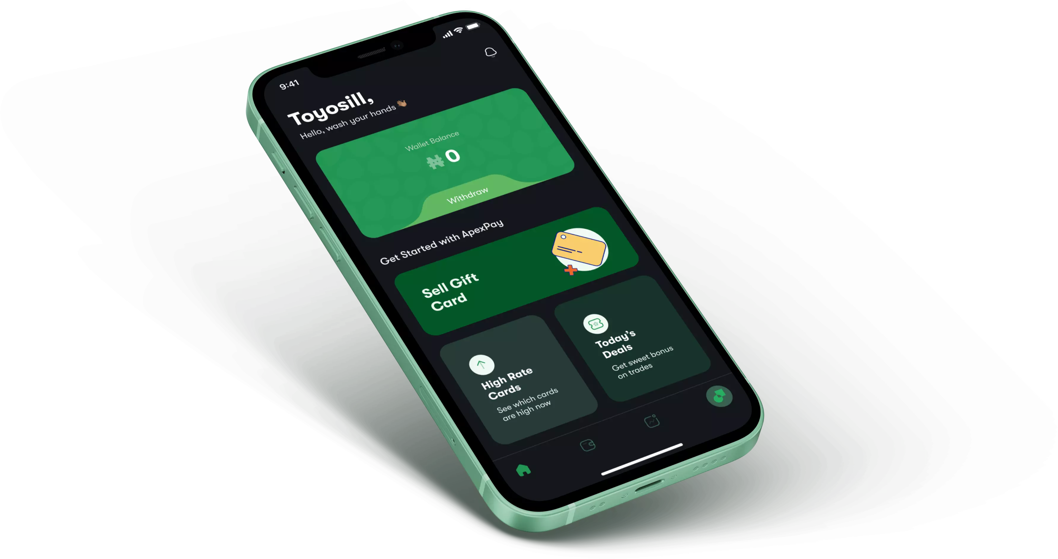 apexpay phone mockup